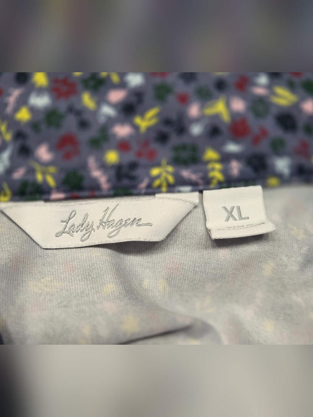 Lady Hagen Floral-Print Quarter-Zip Golf Long Sleeves Top/Jacket Size XL - Picture 7 of 9